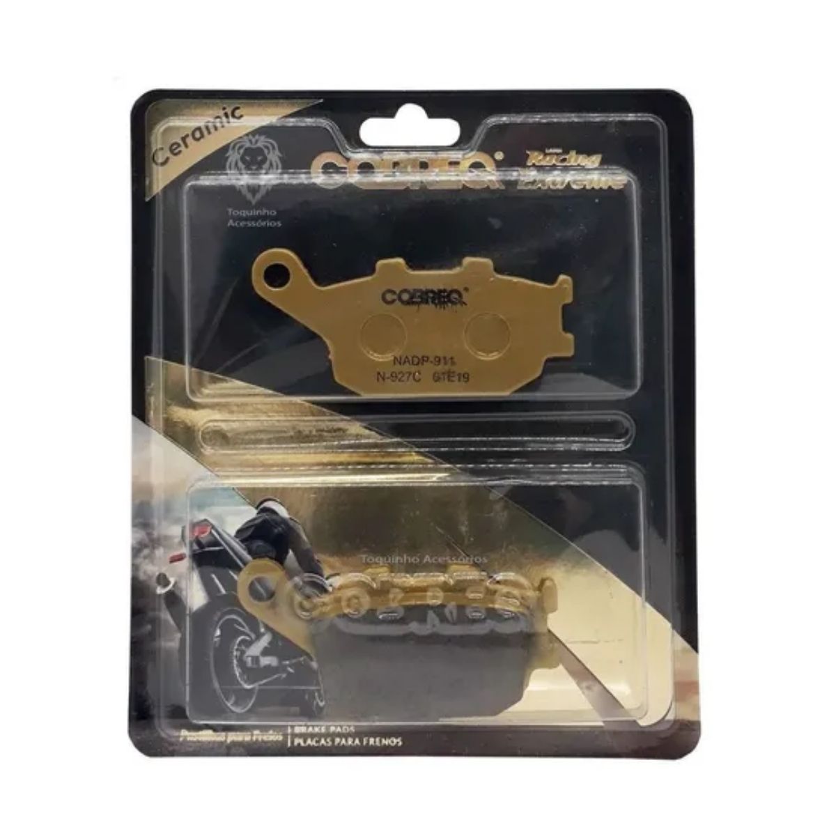 Conjunto 2 Pastilhas de Freio Traseiro Racing Extreme Cerâmica Cobreq N-927C N0009270915