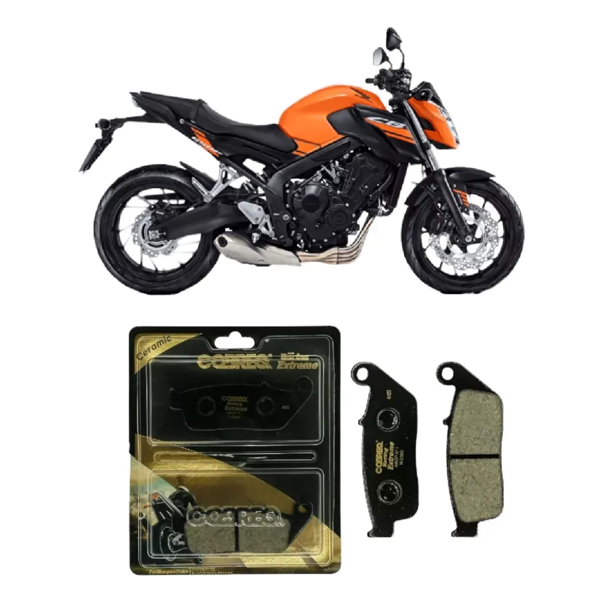 Conjunto de 2 Pastilhas Freio de Cerâmica da Linha Racing Extreme Cobreq - N0009300915
