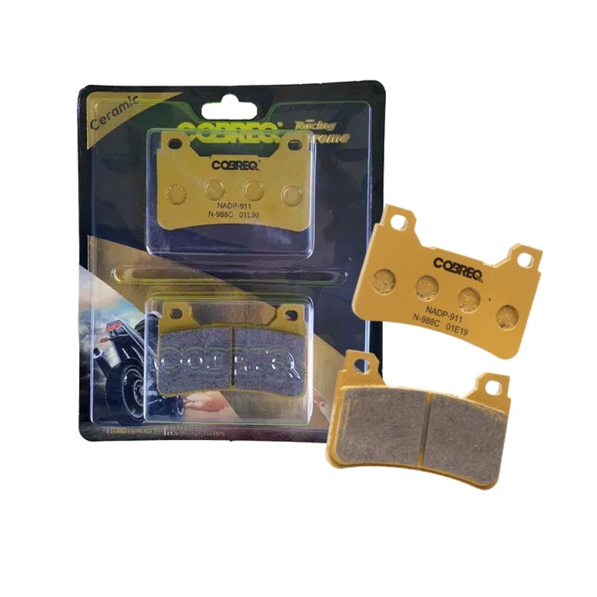 Conjunto 2 Pastilhas de Freio Dianteiro Racing Extreme Cerâmica Cobreq N-988C N0009880015