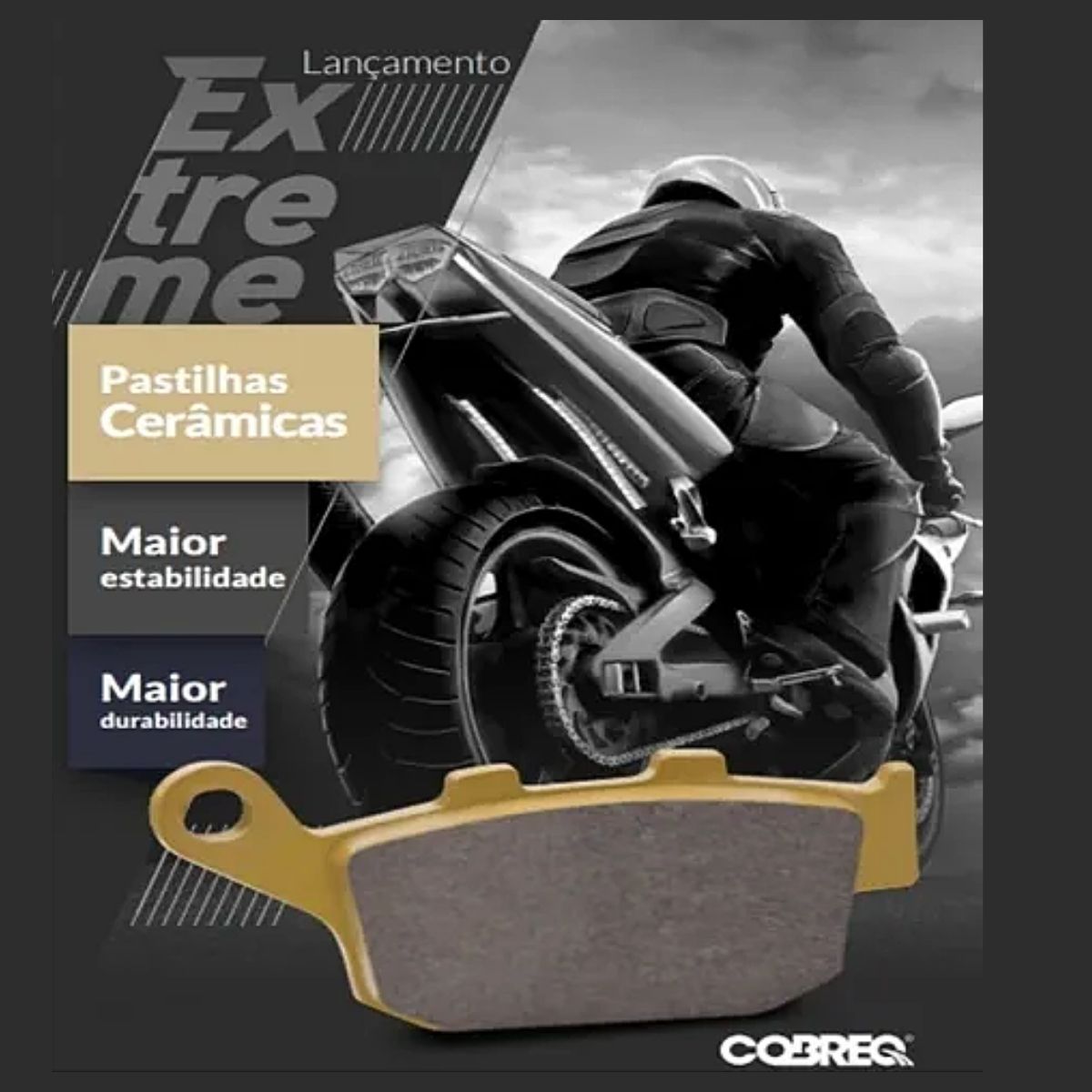 Conjunto 2 Pastilhas de Freio Dianteiro Racing Extreme Cerâmica Cobreq N-988C N0009880015
