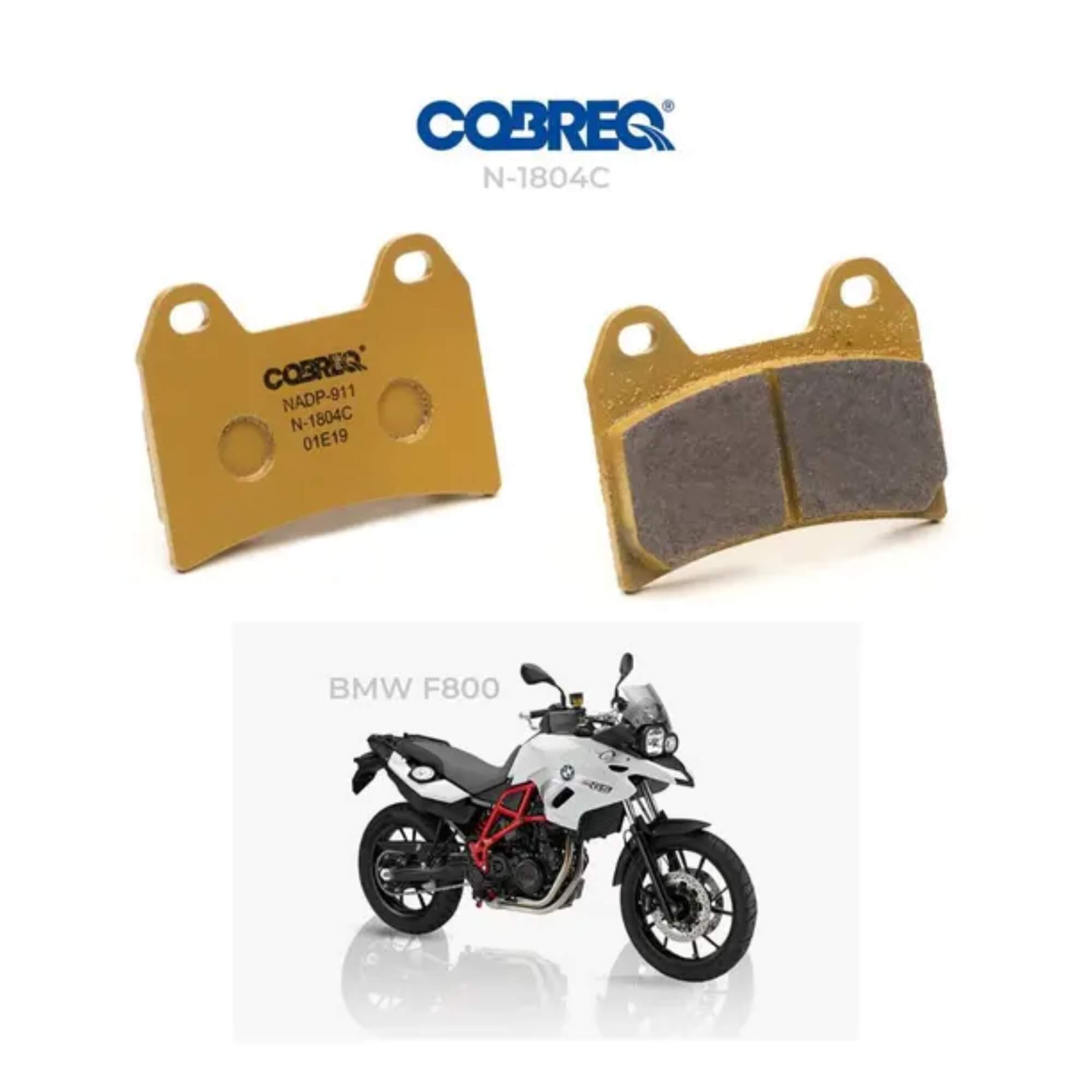 Conjunto Pastilhas de Freio Cerâmica Dianteira N-1804C Cobreq - N0018040015