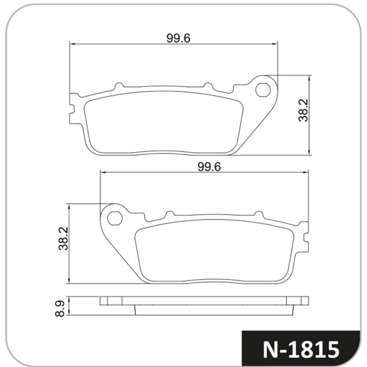 Conjunto Pastilhas de Freio Cobreq linha Racing N-1815C N0018150915