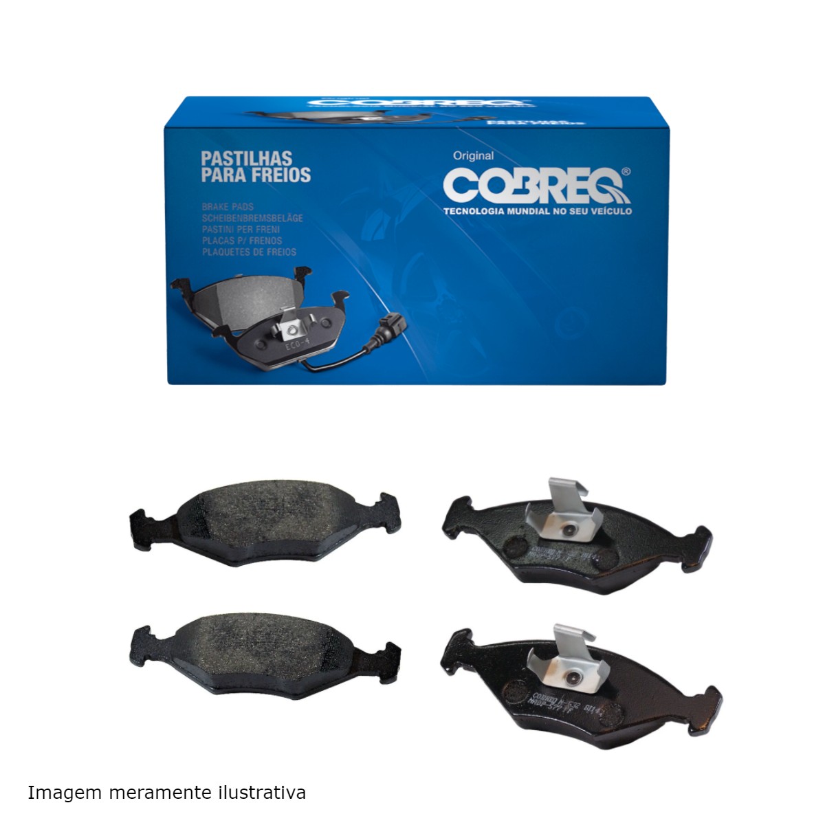 Conjunto Pastilhas de Freio Fiat Palio e Siena 1.0/1.3/1.4/1.5/1.6 Cobreq - N-532
