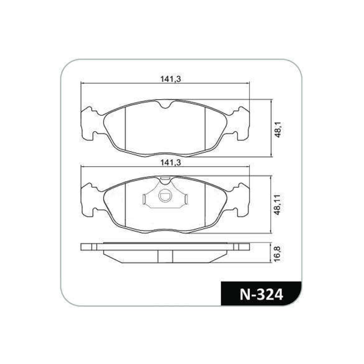 Conjunto Pastilhas de Freio Chevrolet Celta/Classic/Corsa/Prisma/Tigra Cobreq - N-324