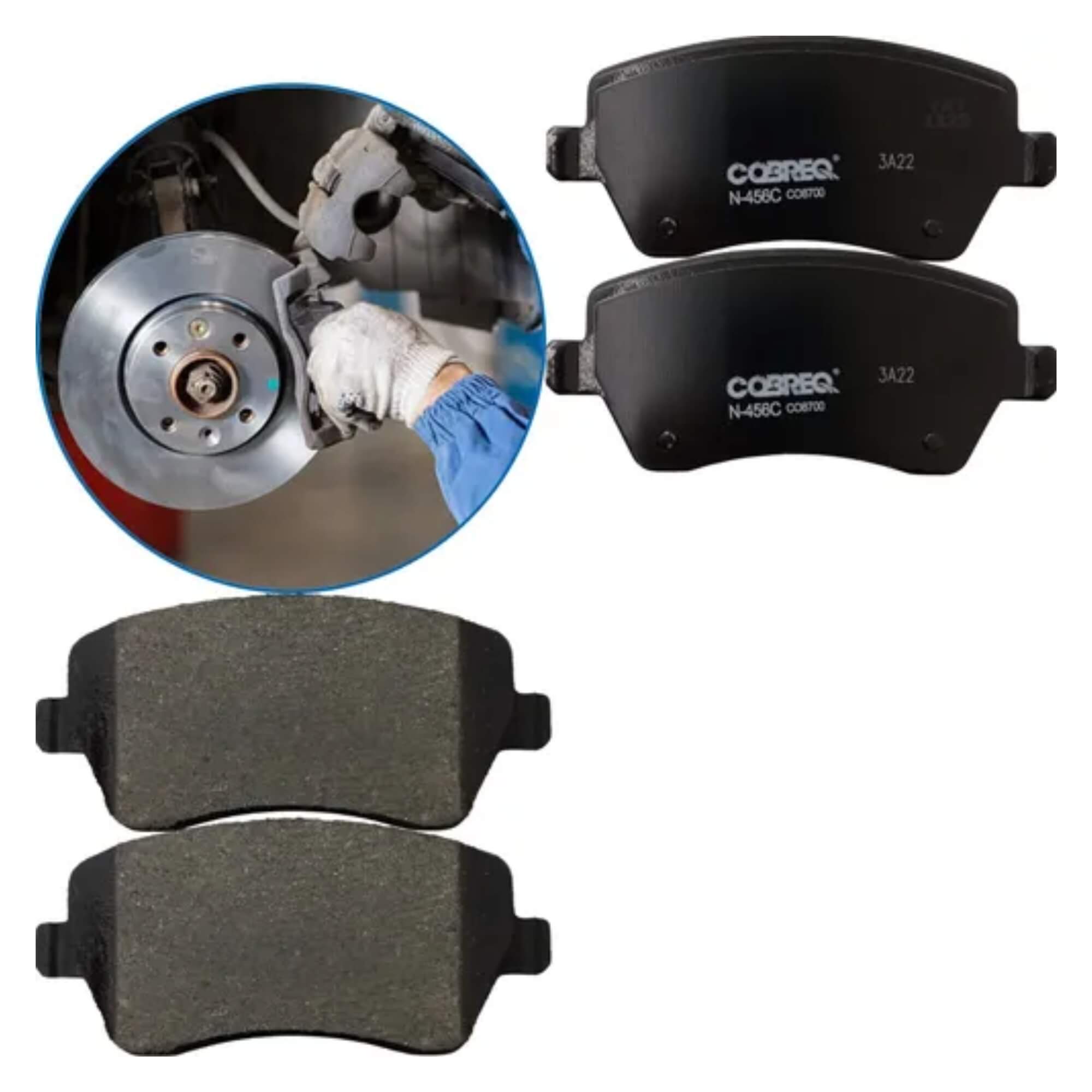 Conjunto Pastilha de Freio Dianteiro Cerâmica N-456C Cobreq - N0004560015