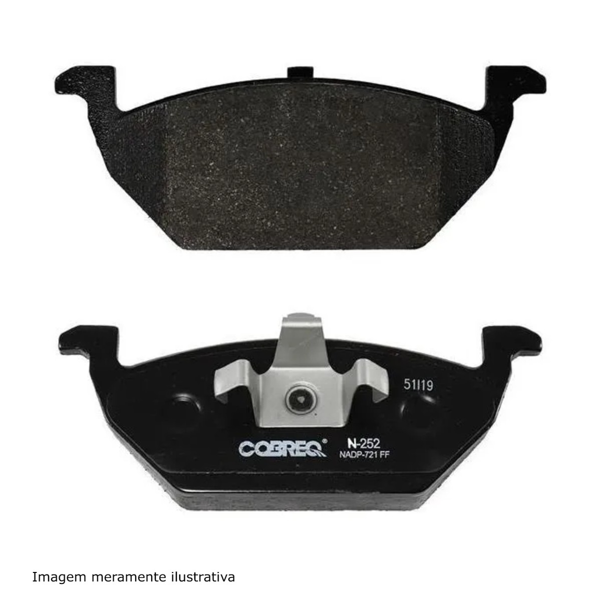 Conjunto Pastilhas de Freio Volkswagen/Skoda/Seat/Audi Cobreq - N-252