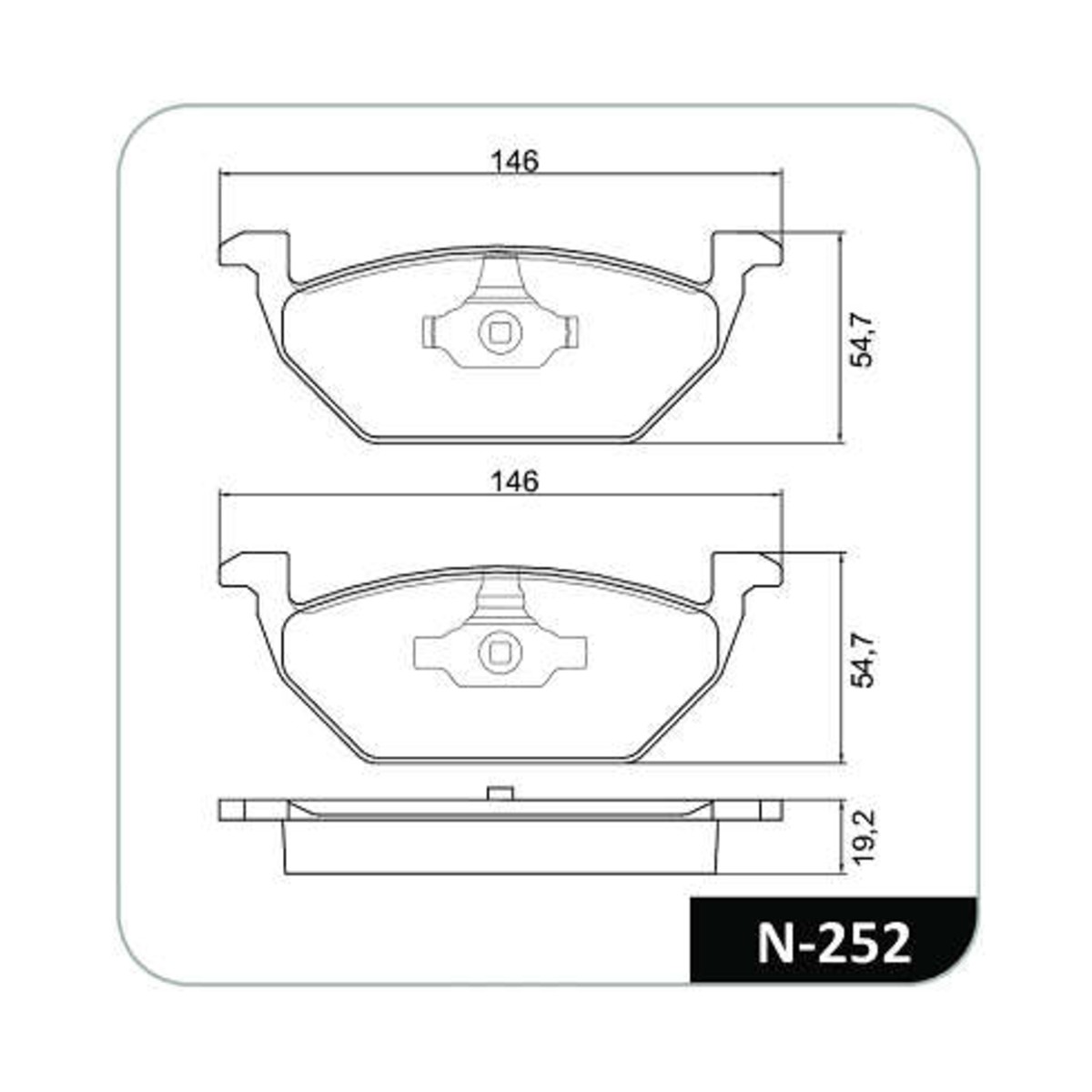 Conjunto Pastilhas de Freio Volkswagen/Skoda/Seat/Audi Cobreq - N-252