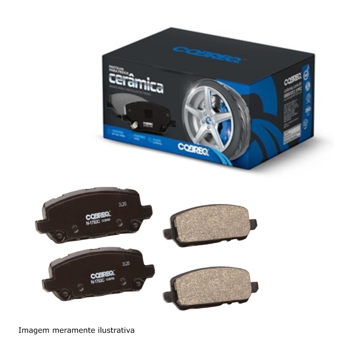Conjunto Pastilhas de Freio Honda Accord/HR-V Cobreq - N-1783C