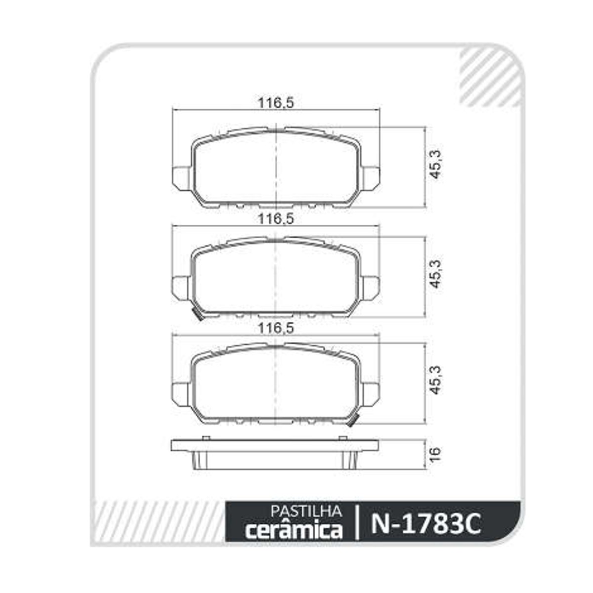 Conjunto Pastilhas de Freio Honda Accord/HR-V Cobreq - N-1783C