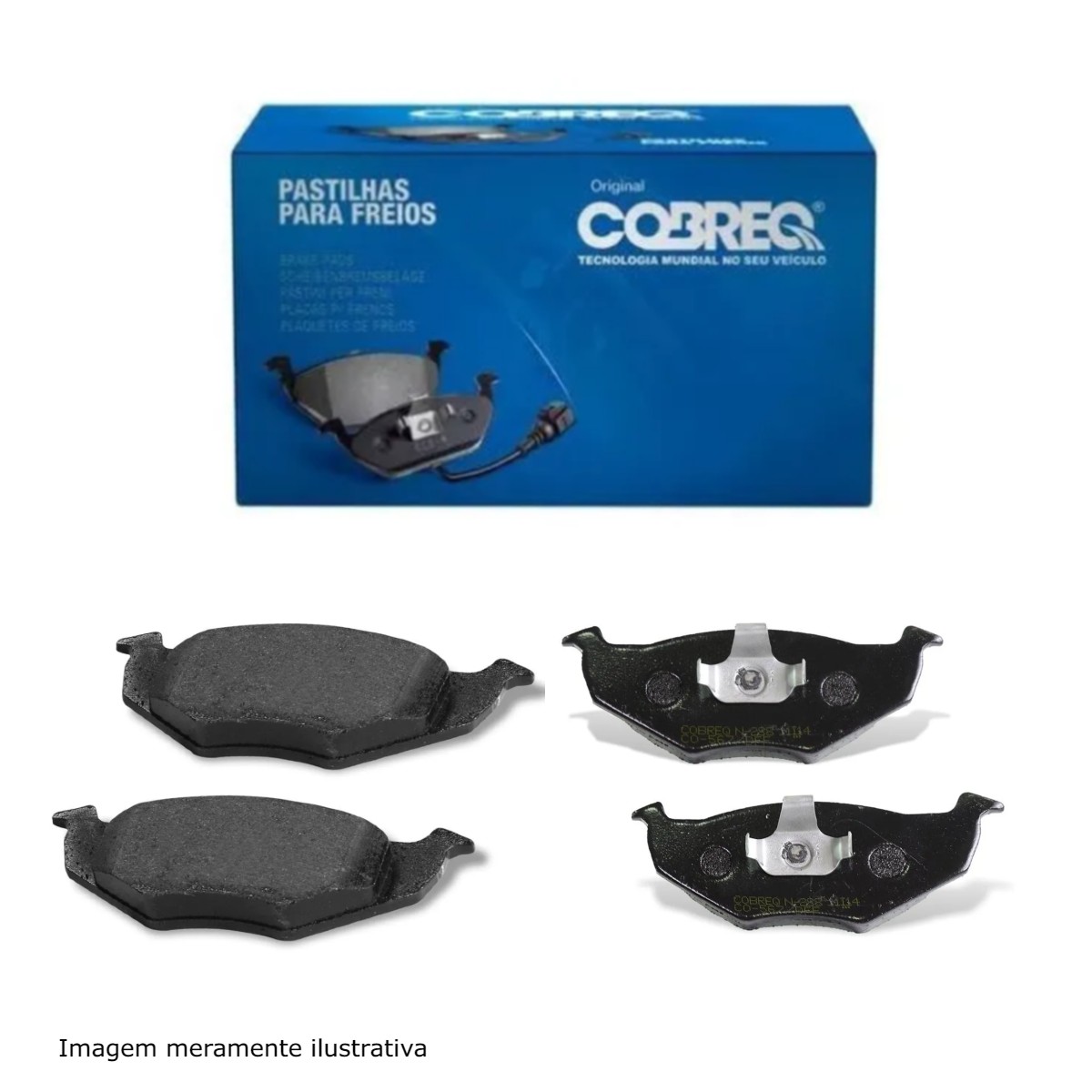 Conjunto Pastilhas de Freio Volkswagen Gol/Parati/Saveiro/Voyage Cobreq - N-288
