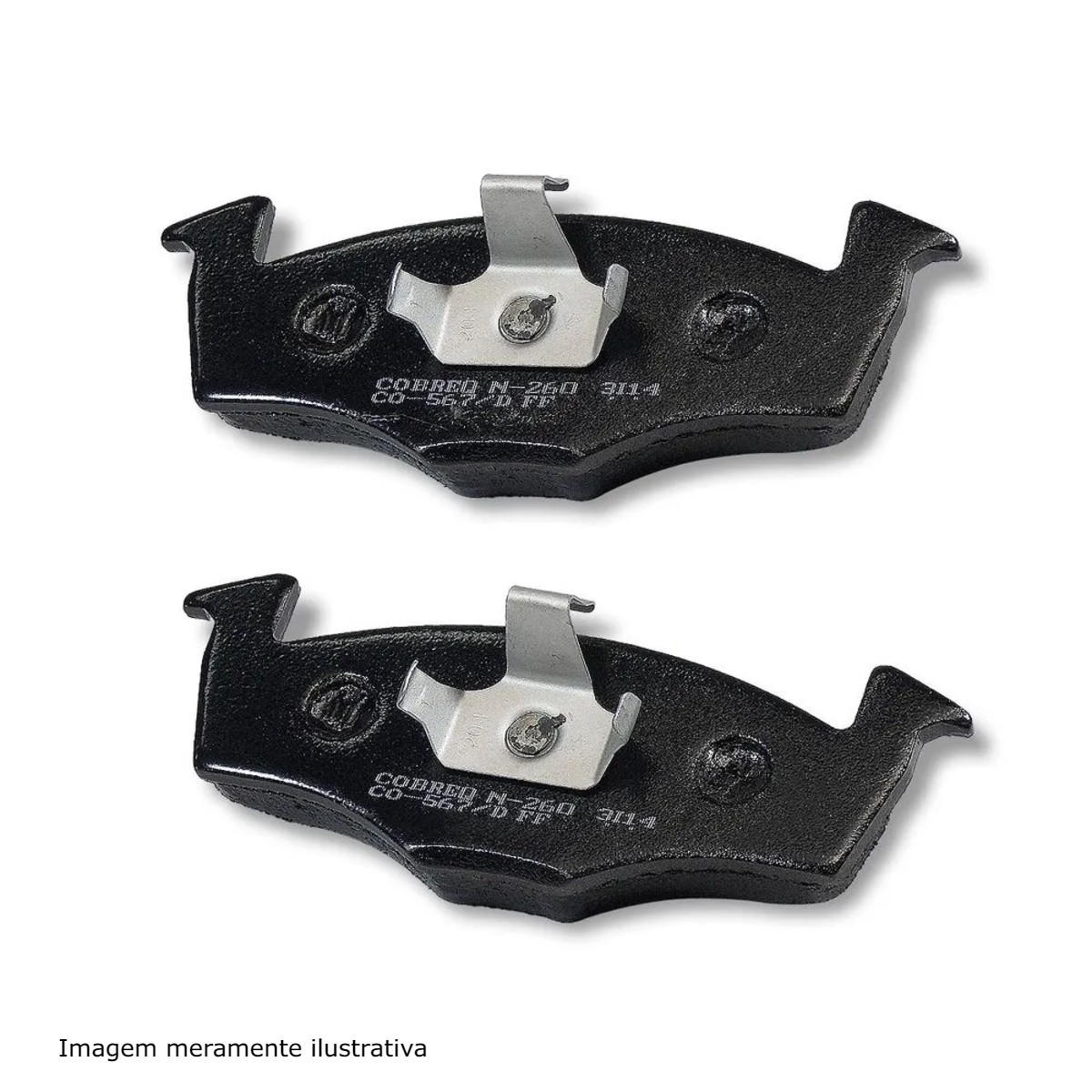 Conjunto Pastilhas de Freio Skoda Fabia e Volkswagen Fox/Gol/Polo/Saveiro/Voyage Cobreq - N-260