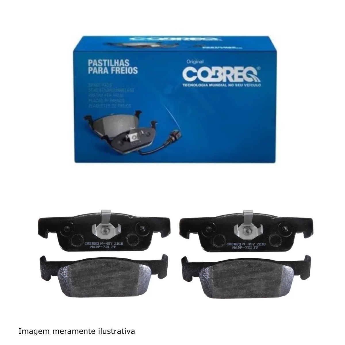 Conjunto Pastilhas de freio Renault Logan/Sandero Cobreq - N-457