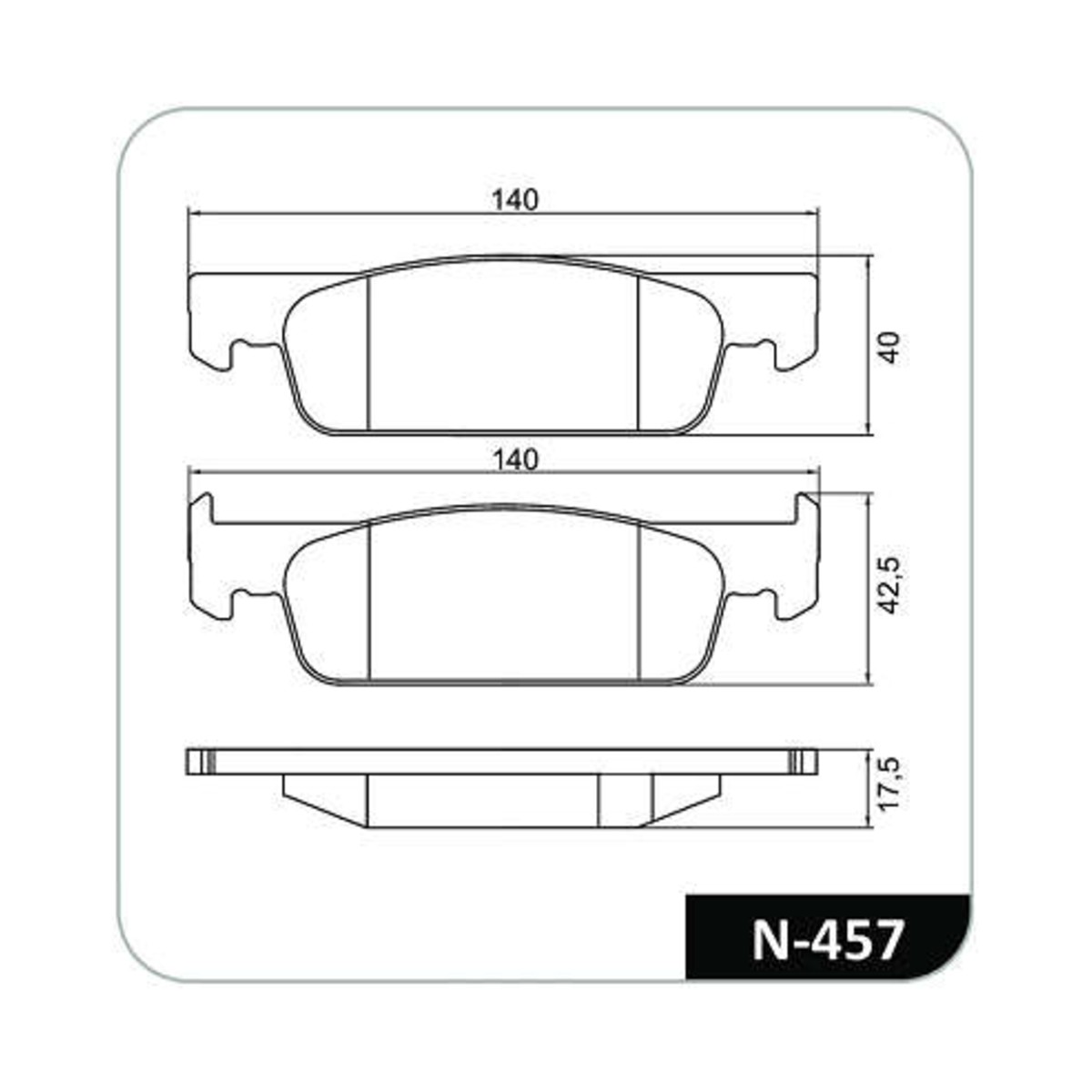 Conjunto Pastilhas de freio Renault Logan/Sandero Cobreq - N-457