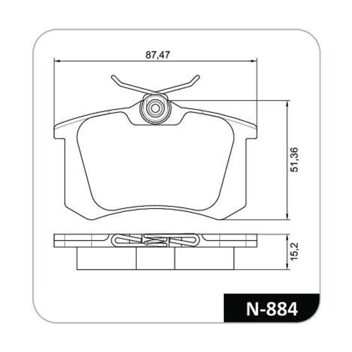 Conjunto Pastilhas de Freio Cobreq N-884
