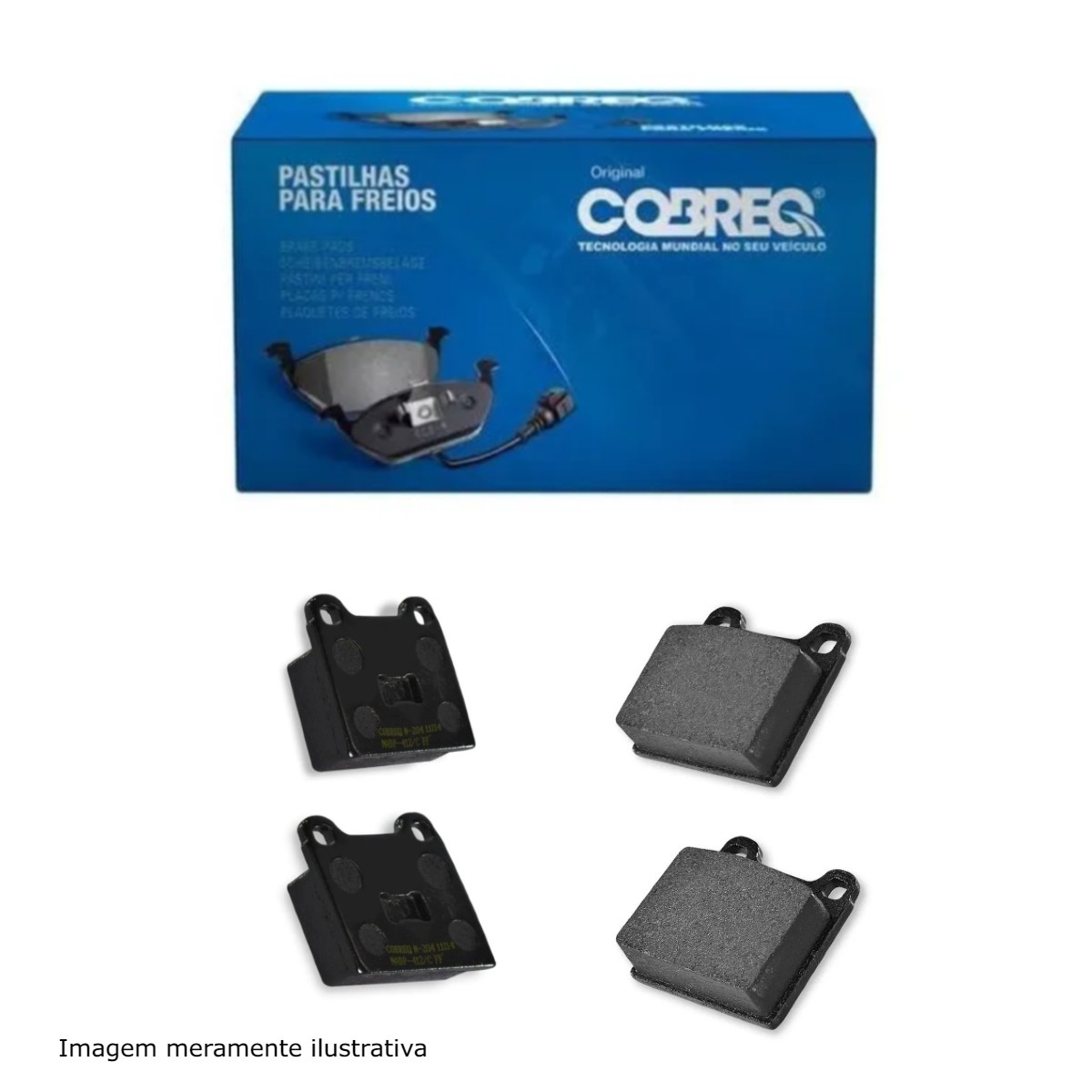 Pastilhas de Freio Gurgel BR800 Gol Parati Passat Saveiro Voyage Cobreq - N-204