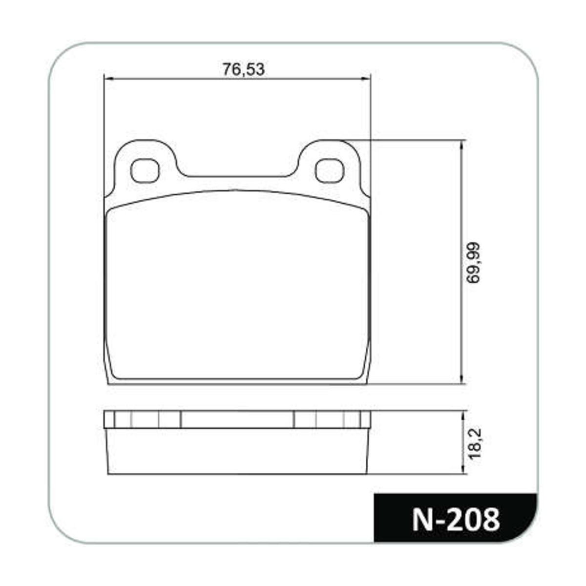 Conjunto Pastilhas de Freio Alfa Romeo/Gurgel/Volkswagen Cobreq - N-208