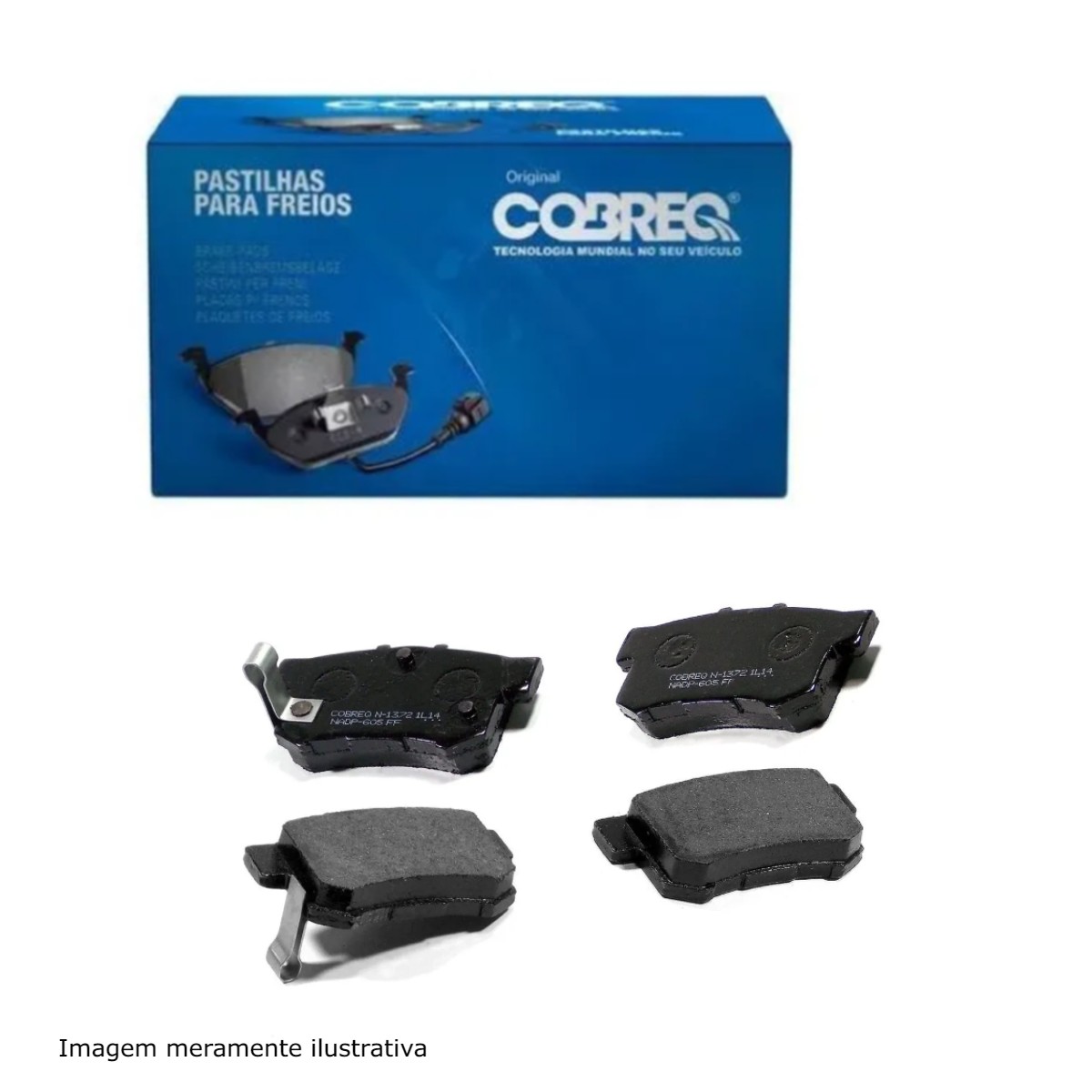 Conjunto Pastilhas de Freio Great Wall/Haval/Honda/Hyundai/MG/Suzuki Cobreq - N-1372