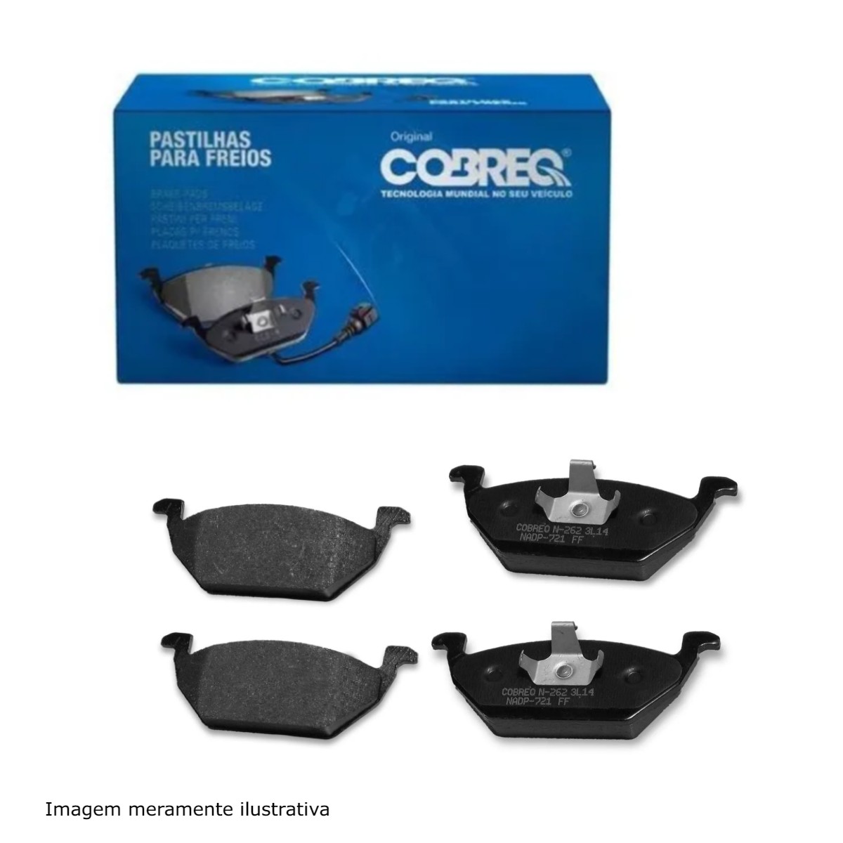 Conjunto Pastilhas de Freio Audi/Seat/Skoda/Volkswagen Cobreq - N-262