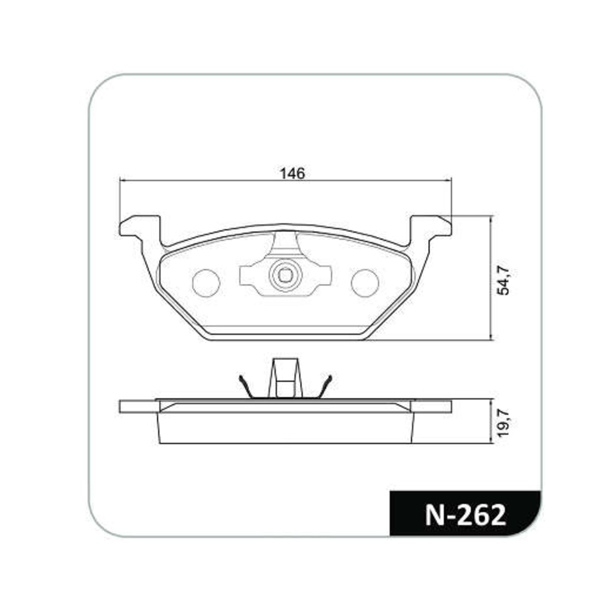 Conjunto Pastilhas de Freio Audi/Seat/Skoda/Volkswagen Cobreq - N-262