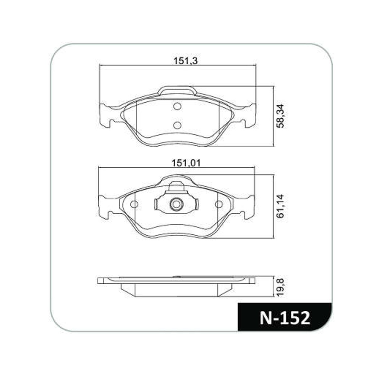 Conjunto Pastilhas de Freio Ford Ecosport/Fiesta Cobreq - N-152
