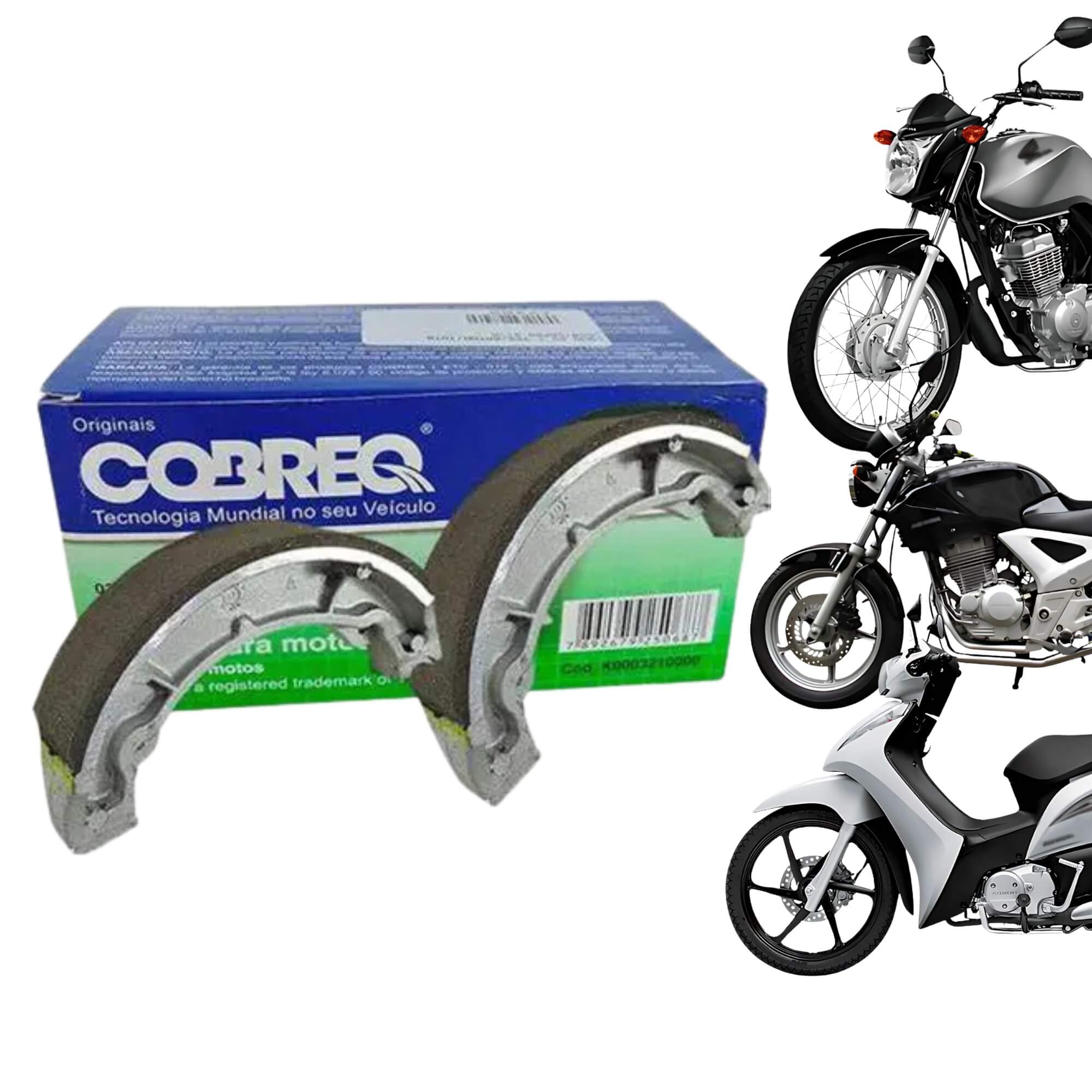Conjunto Kit Sapatas Lona de Freio Cobreq - 0302-CPX
