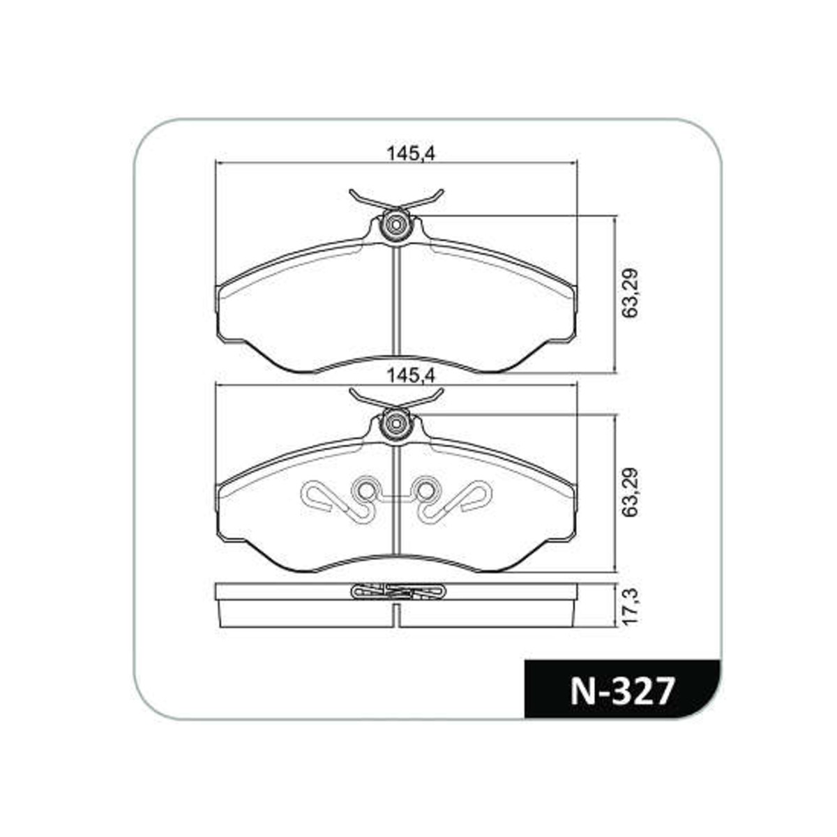 Conjunto Pastilhas de Freio Blazer/S10/Bandeirante Cobreq - N-327
