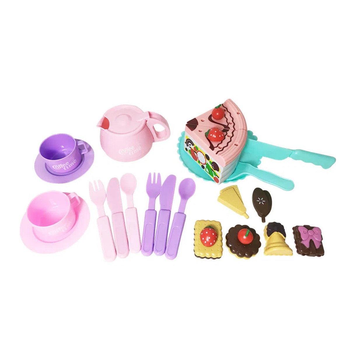 Brinquedo Creative Fun Mini Festa Com Acessórios Bolo Docinhos Bule Xicaras Multikids - BR643
