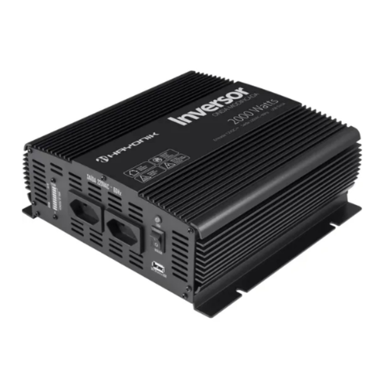 Inversor de Onda Modificada 2000W 12VDC/220V USB Hayonik - 00067213
