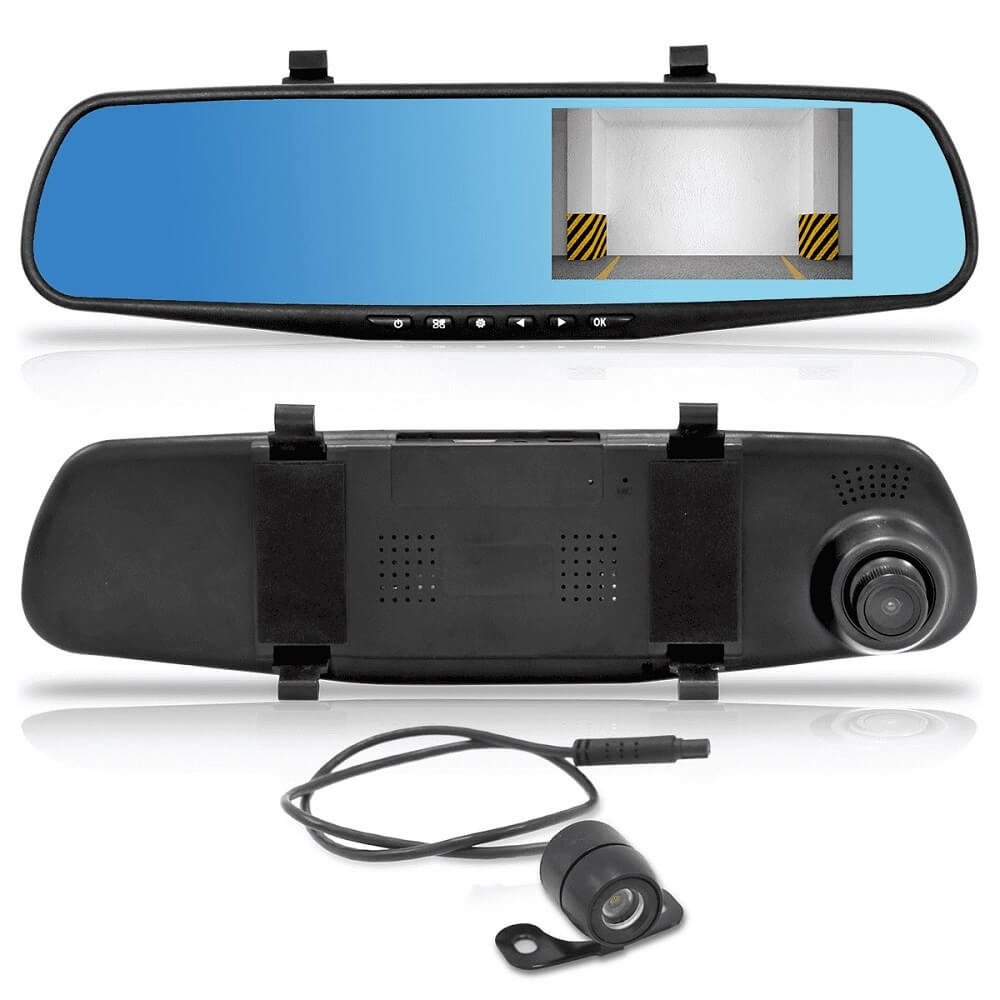 COMP Kit 10 Retrovisor Roadstar TELA 4.3" + 10 cartões de memória