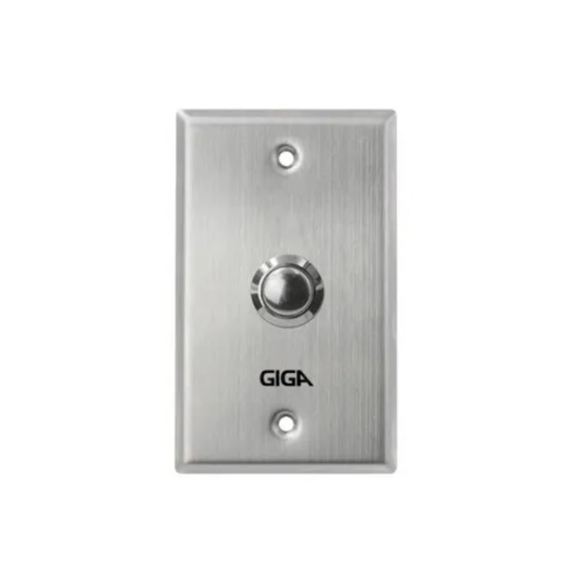 Botoeira Espelho de Aço Inox Sem Toque de Imbutir 4X2 NA/COM até 3A/250VAC Giga - GS0353