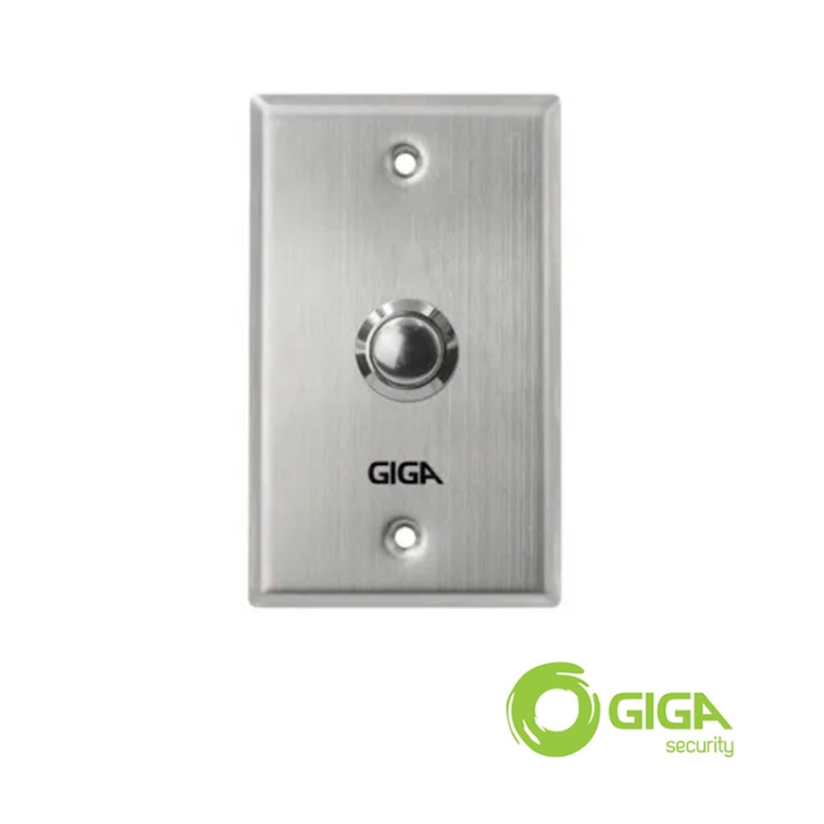 Botoeira Espelho de Aço Inox Sem Toque de Imbutir 4X2 NA/COM até 3A/250VAC Giga - GS0353