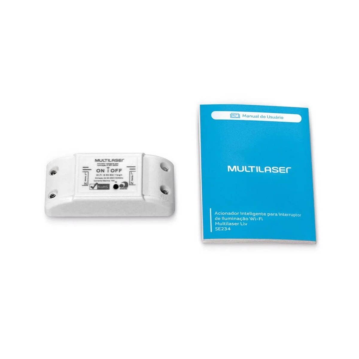 Acionador Inteligente Para Interruptor de Iluminação Wi-Fi Multilaser Liv - SE234