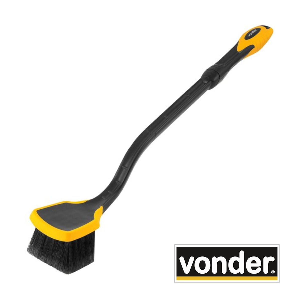Escova Longa Macia para Limpeza da Caixa de Rodas de Carro Cerdas Nylon Vonder - 63.64.052.010