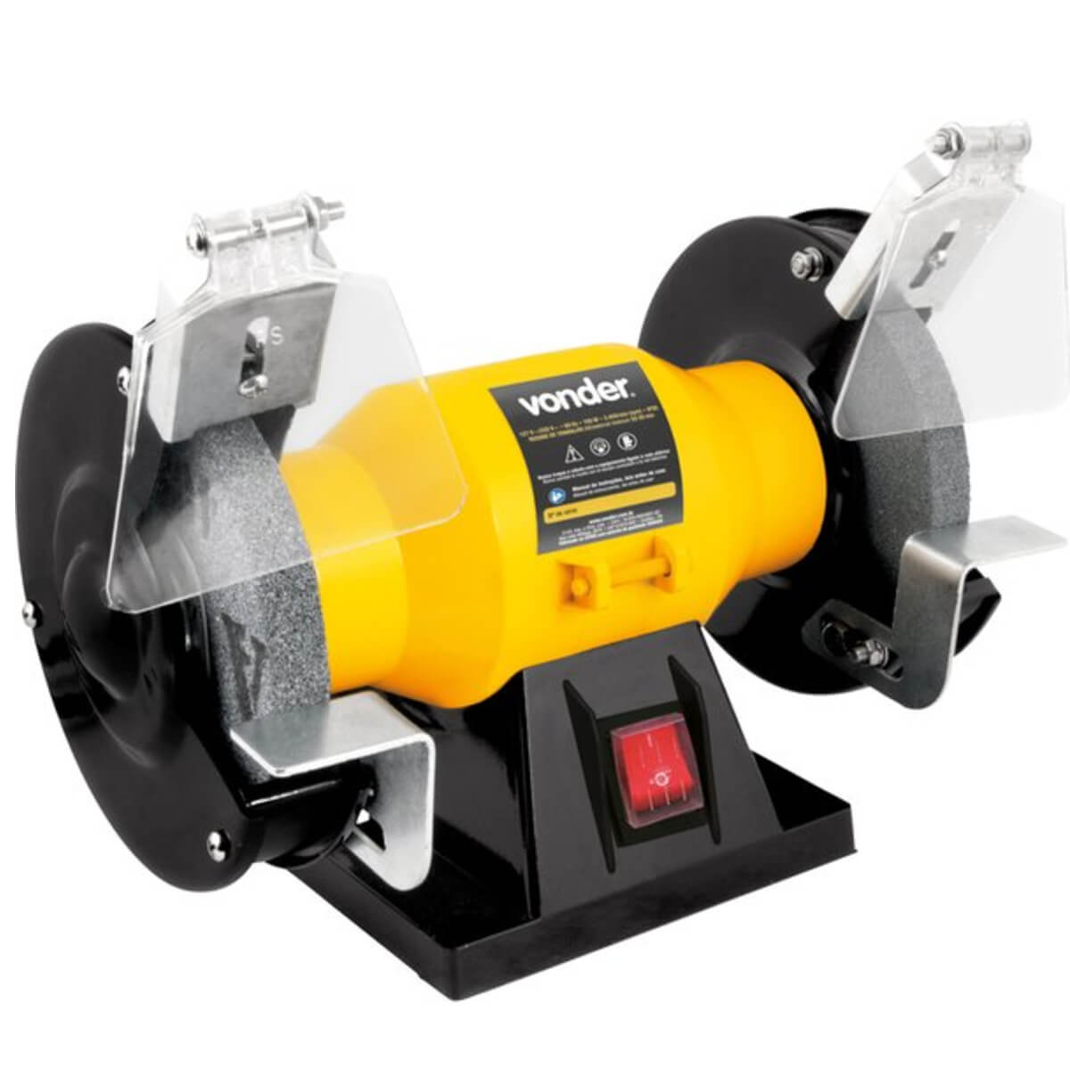 Moto Esmeril de Bancada 150W Bivolt Amarela Vonder - 68.92.150.000