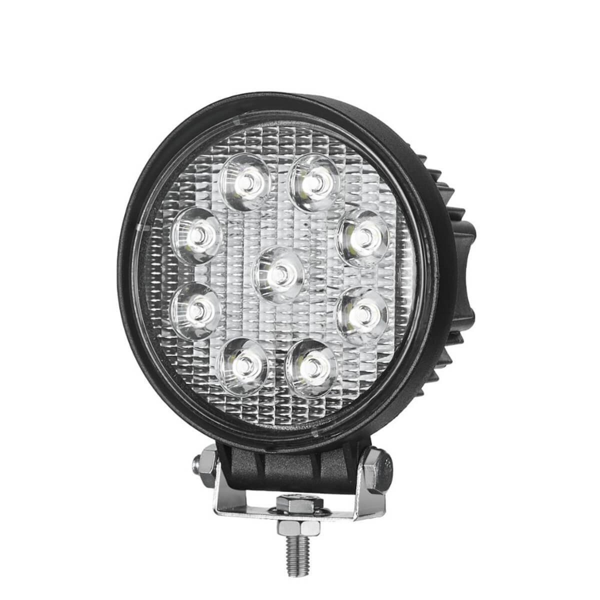 Farol Auxiliar Headlight Redondo 27W 9 Leds JR8 - FG01-27W-R