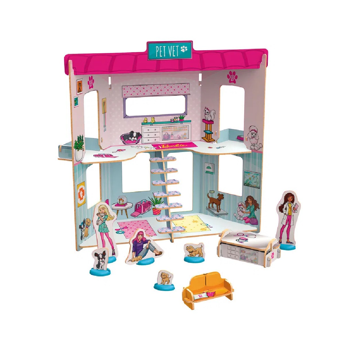 Brinquedo Barbie Playset Pet Vet Xalingo - 2319.8