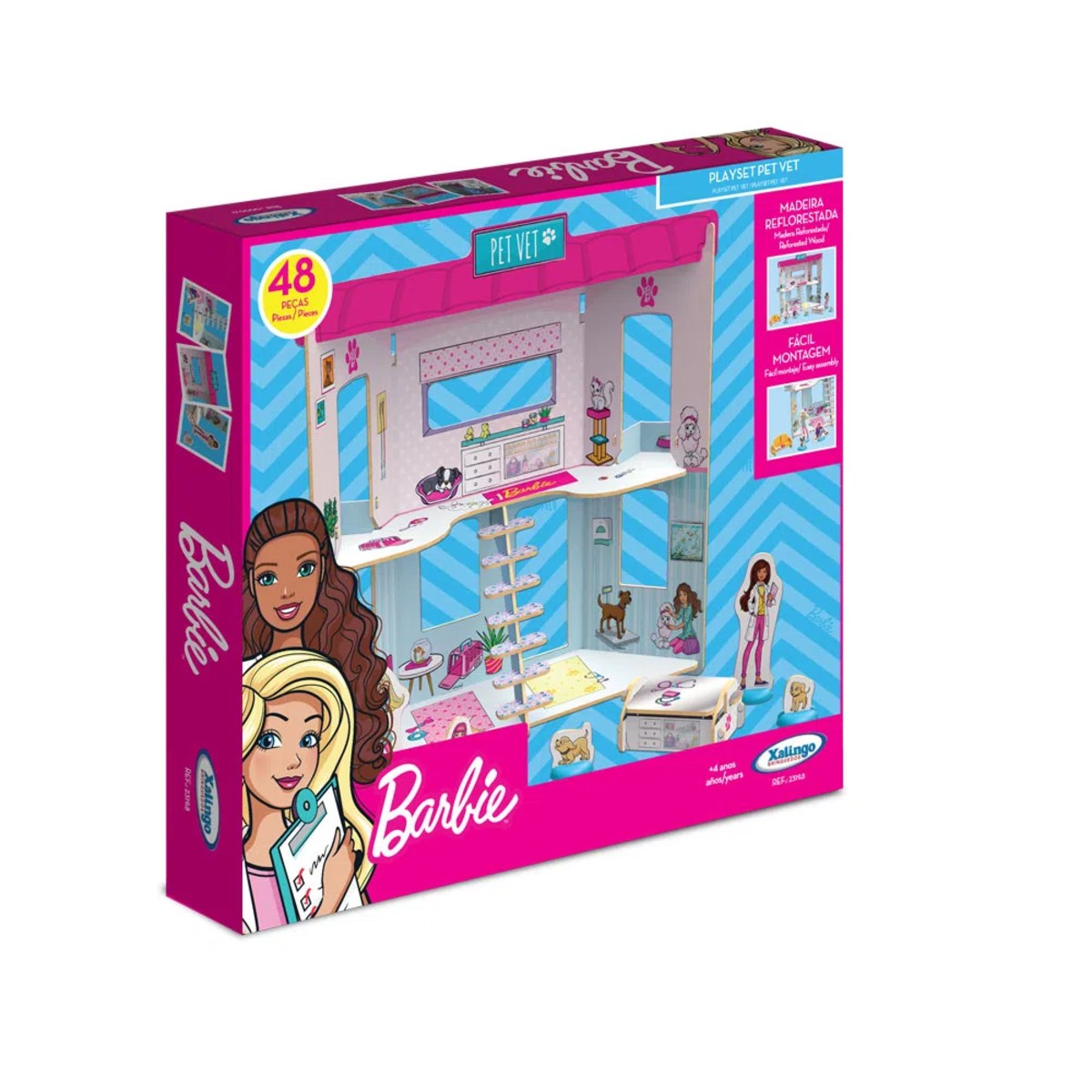 Brinquedo Barbie Playset Pet Vet Xalingo - 2319.8