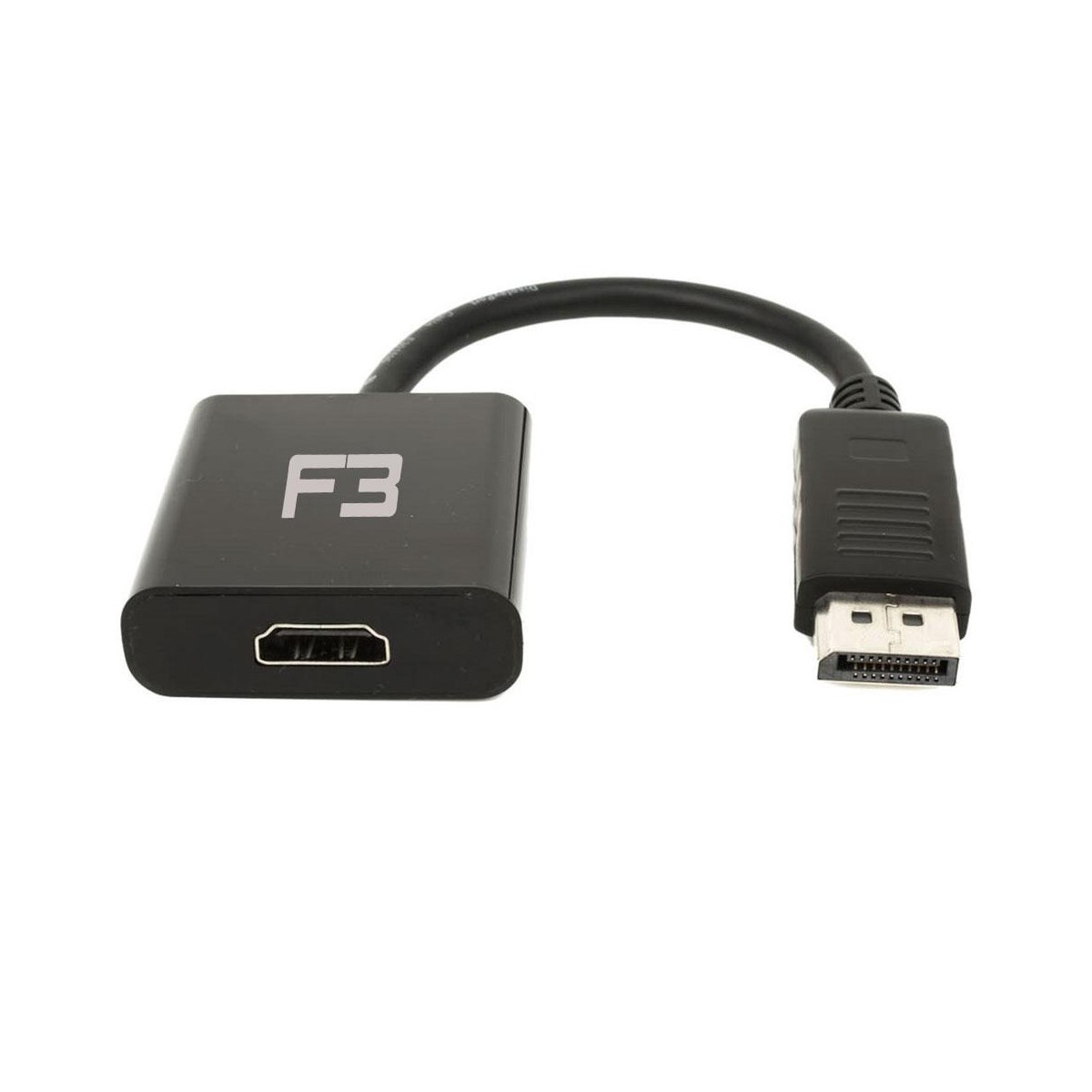 Cabo Adaptador Conversor Displayport 18cm para HDMI Fêmea F3 - JC-CB-DMI