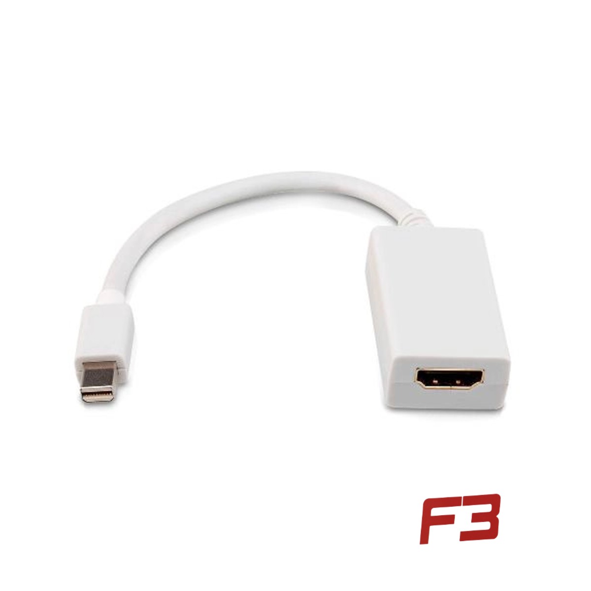 Cabo Adaptador Conversor Mini Displayport 18cm Para HDMI Fêmea F3 - CB-MHDMI