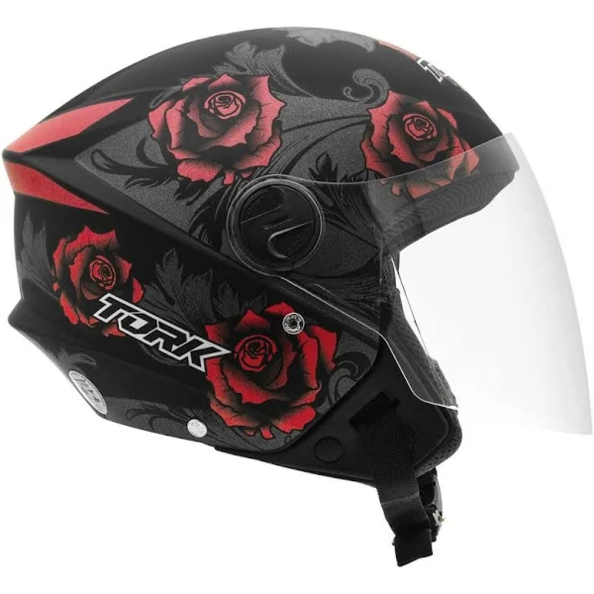 Capacete New Liberty Three Flowers Brilhante Tam. 60 Pro Tork - CAP-762VMPT