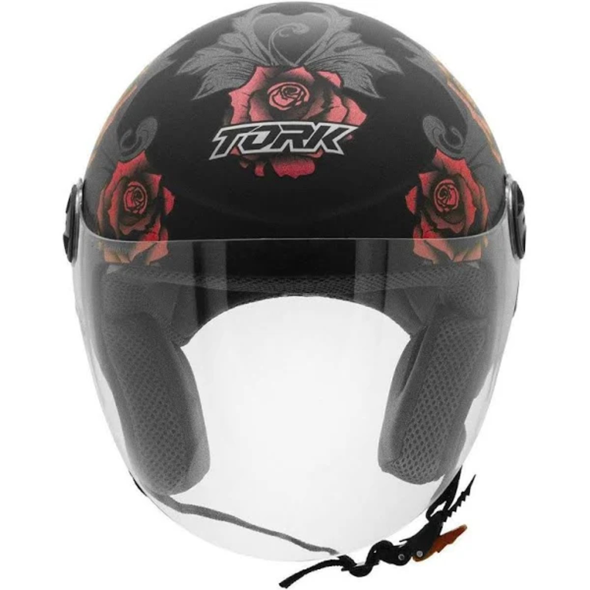 Capacete New Liberty Three Flowers Brilhante Tam. 60 Pro Tork - CAP-762VMPT
