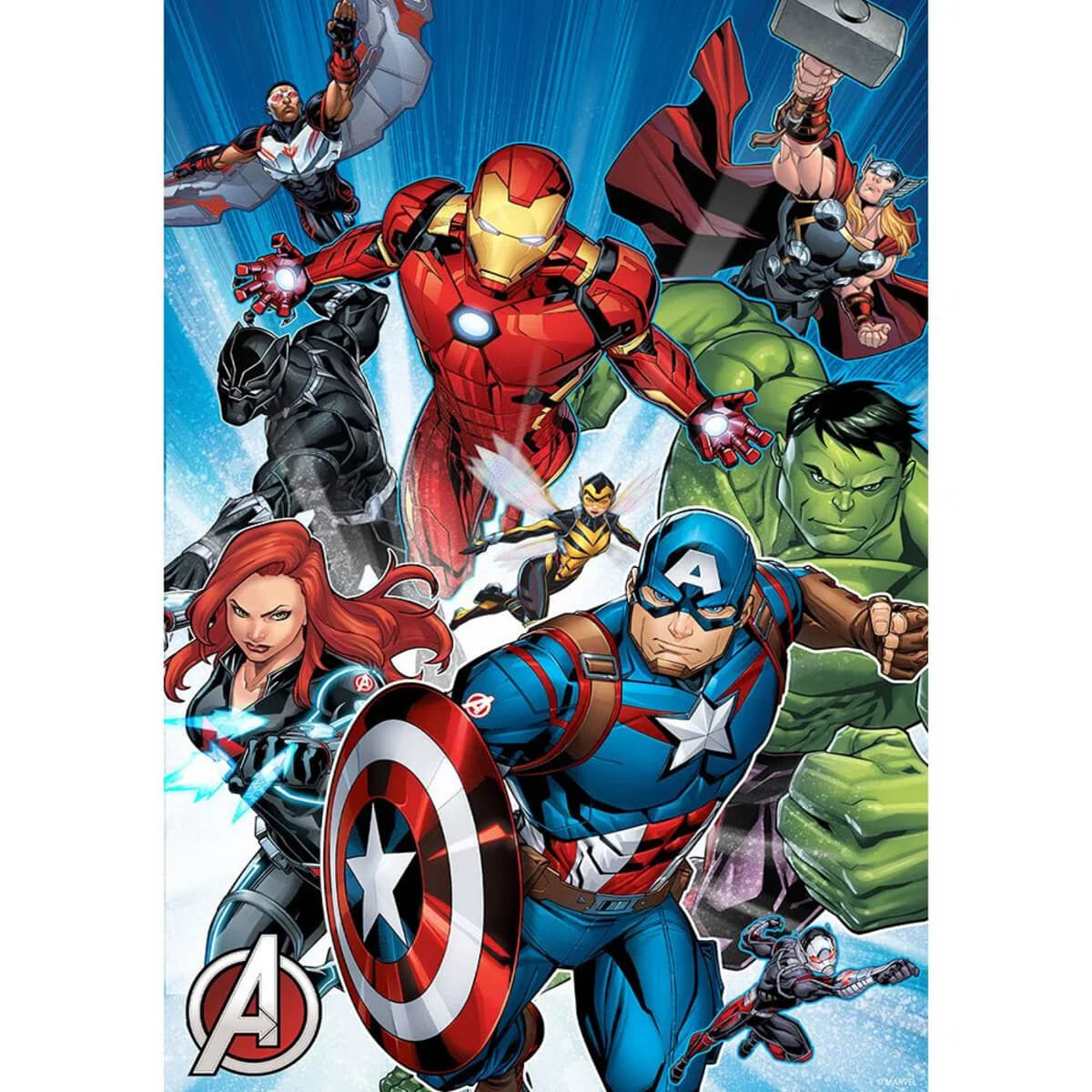 Brinquedo Quebra-Cabeça 3D Os Vingadores Zipper Box 200 Peças Multilaser - BR1313