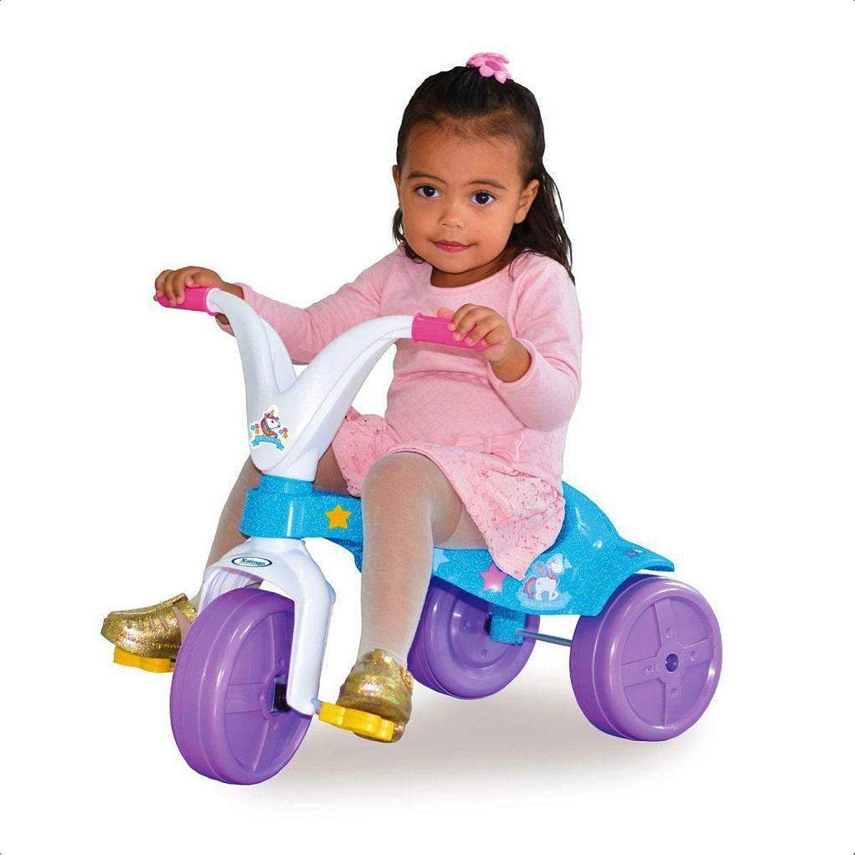 Tico Tico Triciclo Infantil Unicornio Colorido Motokinha Xalingo - 07687