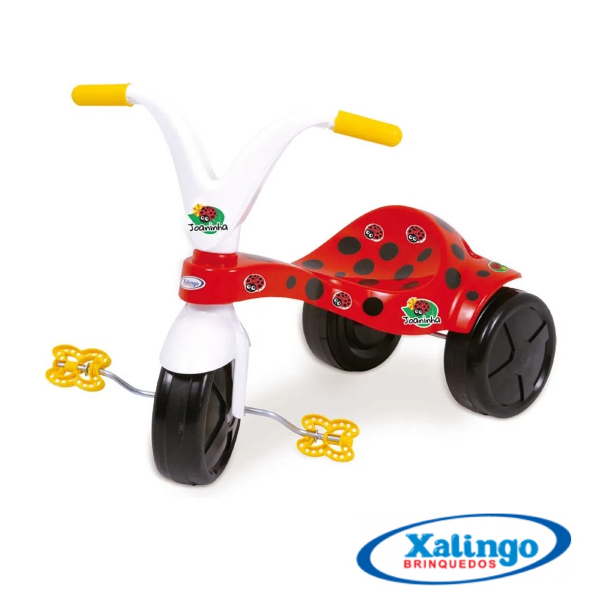 Triciclo Infantil Joaninha Vermelho Com Pedal Xalingo - 0732.1