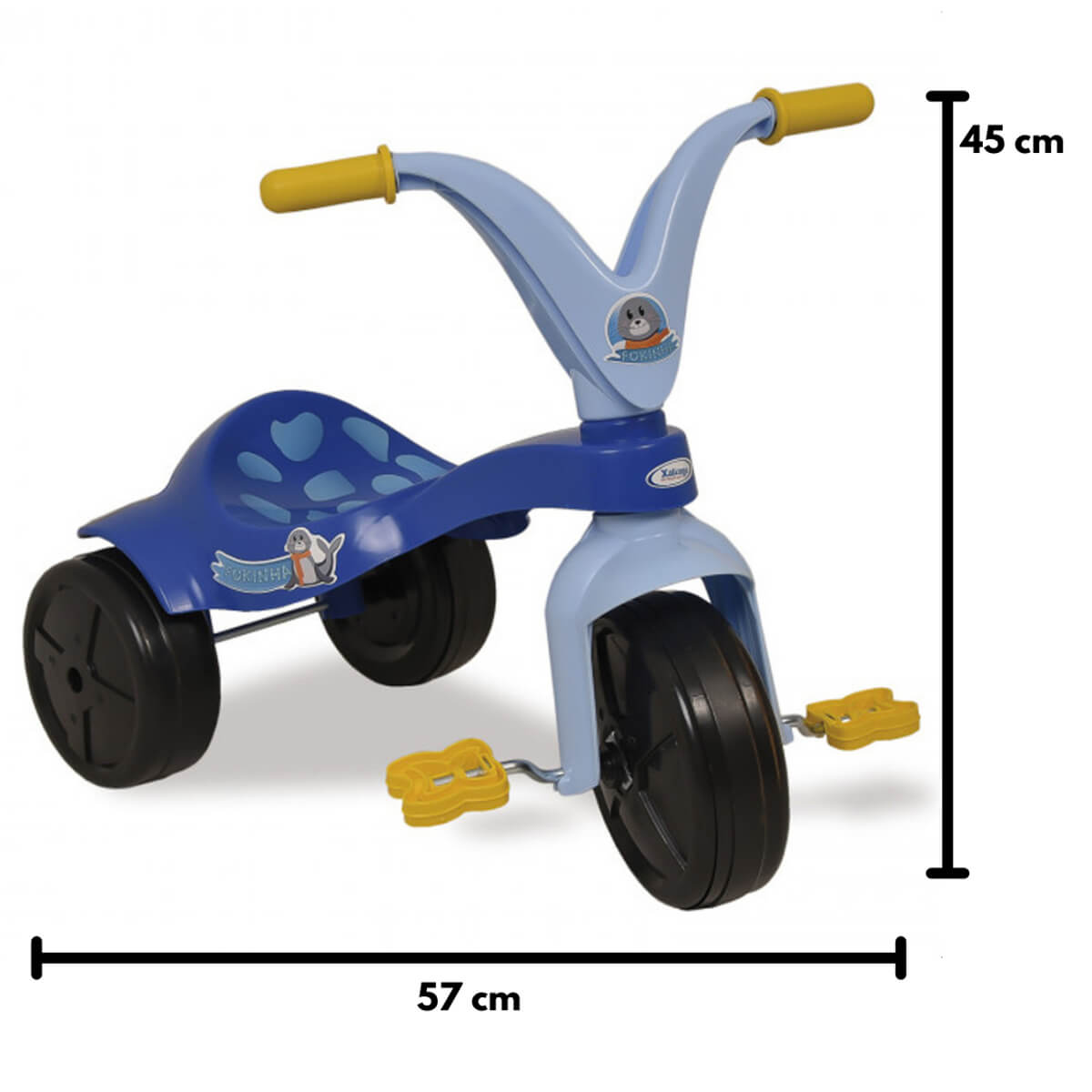 Triciclo Intantil Fokinha Azul Com Pedal Xalingo - 0767.6
