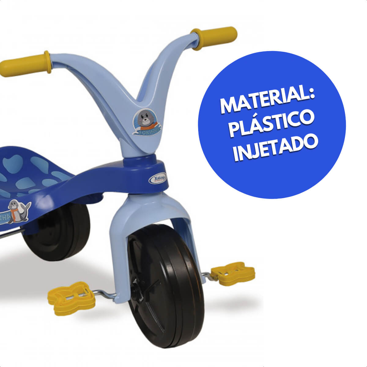 Triciclo Intantil Fokinha Azul Com Pedal Xalingo - 0767.6