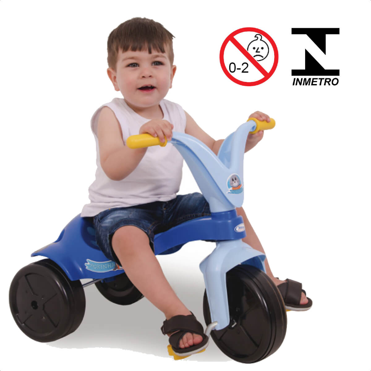 Triciclo Intantil Fokinha Azul Com Pedal Xalingo - 0767.6