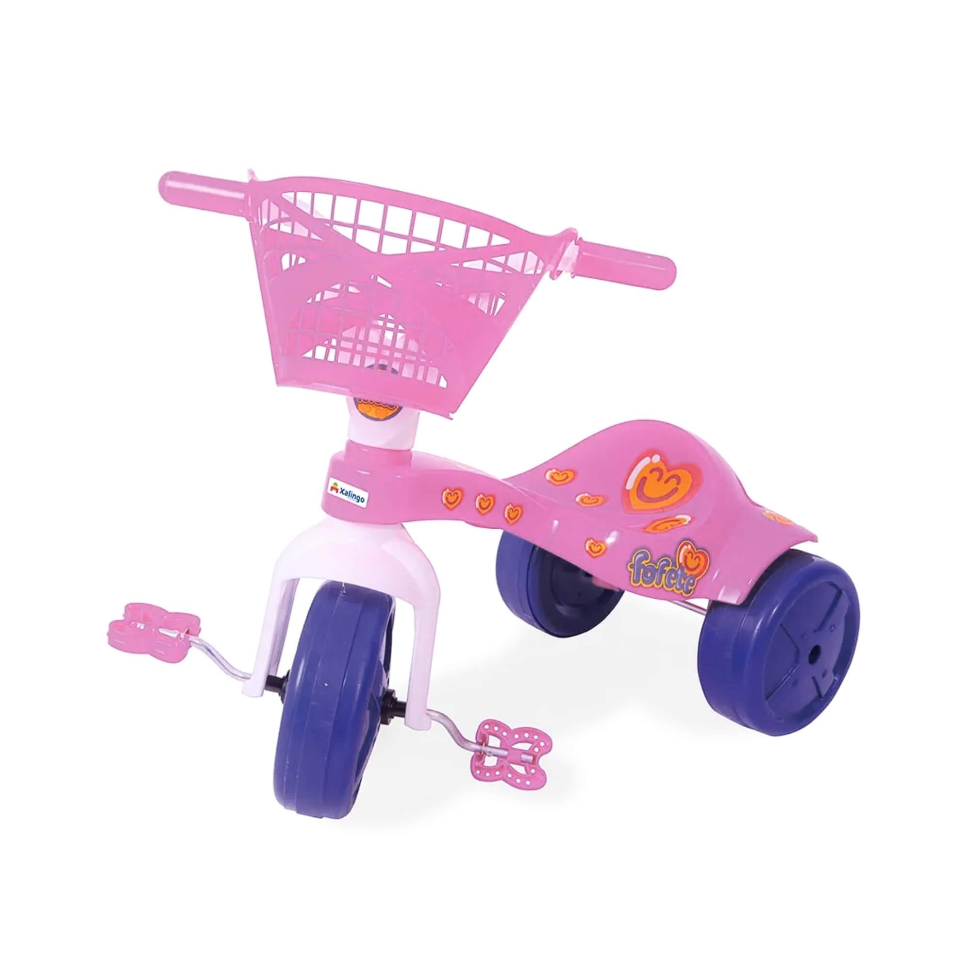Triciclo Infantil Fofete Com Cestinha Com Pedal Tico Tico Xalingo - 0766.5