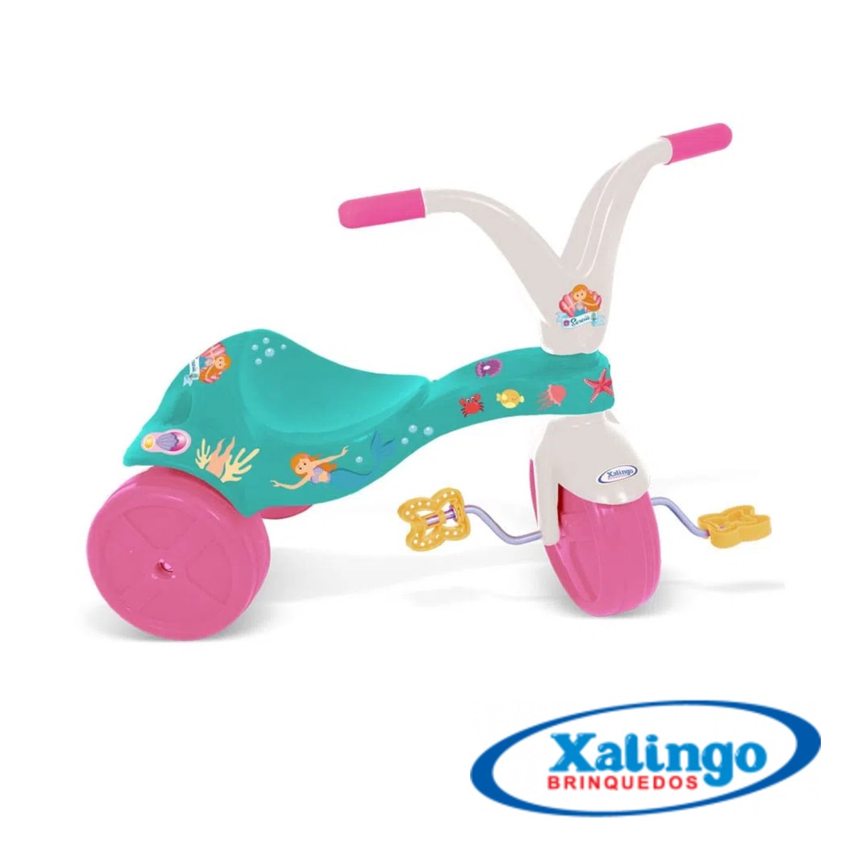 Triciclo Infantil Sereia Com Pedal Xalingo - 0738.9