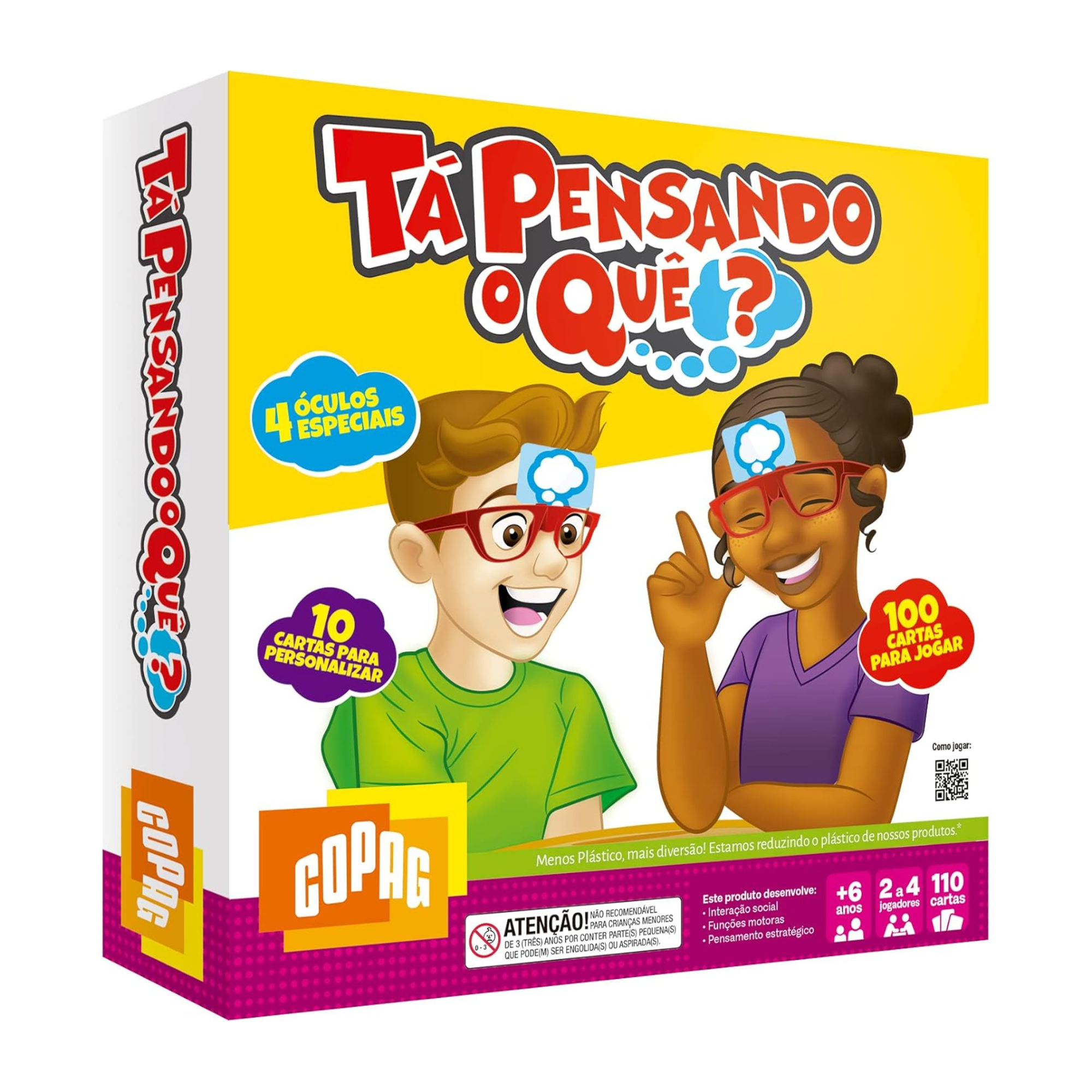 Brinquedo Jogo Ta Pensando O Que? Com tabuleiro Copag - 90940